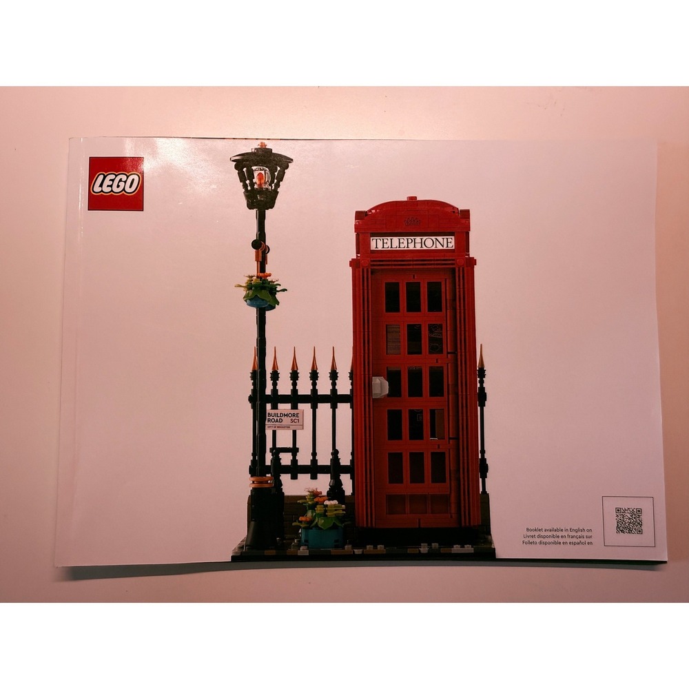 LEGO Ideas Red London Telephone Box 21347 Instruction Manual Only 6506843 2024